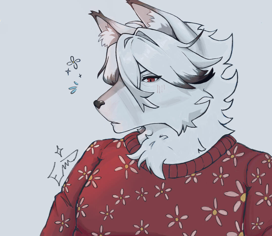 fanart of Lycaon from ZZZ (upperbody/headshot render)